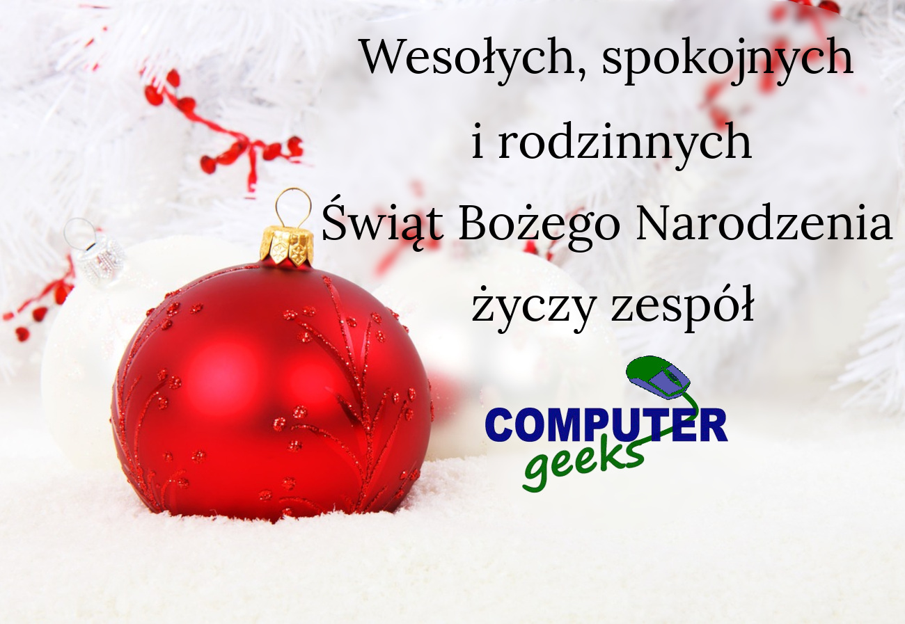 Życzenia Bożego Narodzenia 2023 r. - COMPUTER GEEKS S.C.